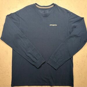 Patagonia Men's Navy Long Sleeve Tee